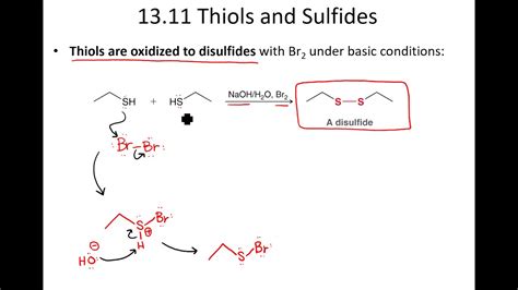 Oxidation of Thiols to Disulfides - YouTube
