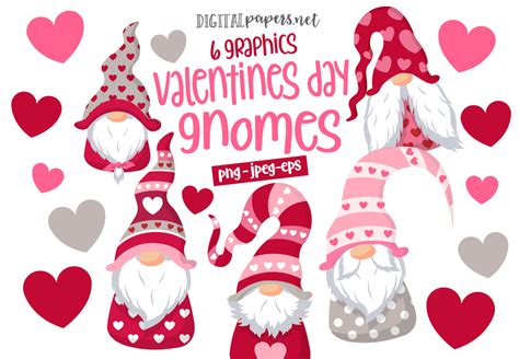 Valentines Day Gnomes Graphic by DIPA Graphics · Creative Fabrica