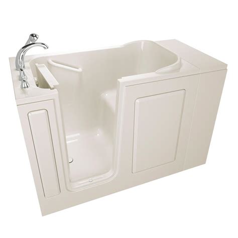 Safety Tubs Value Series 48 in. Left Hand Walk-In Bathtub in Biscuit-SSA4828LS-BC - The Home Depot