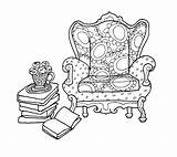 Chair With Books coloring Page  Download Print Or Color Online For Free sketch template
