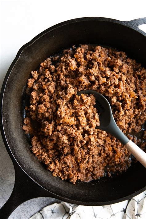 Ground Beef Taco Meat - The Forked Spoon