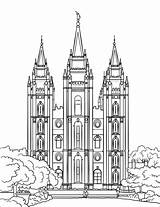Salt Lake Temple Coloring Page Coloring Pages sketch template