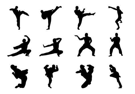 Martial Arts Silhouette Vector. Choose from thousands of free vectors, clip art designs, icons ...