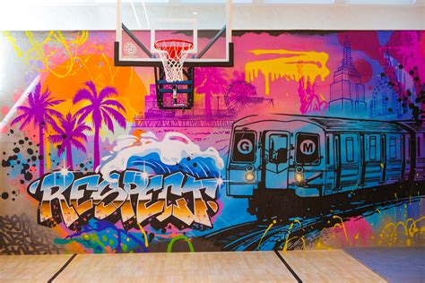 Basketball Court Graffiti for VIP Client