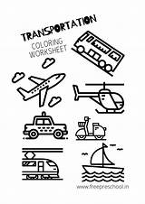 Transportation Coloring Pages sketch template