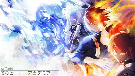 My Hero Academia - Shoto Todoroki Fire & Ice HD wallpaper download