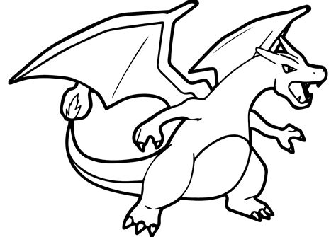 Charizard the dragon - All Pokemon coloring pages Kids Coloring Pages