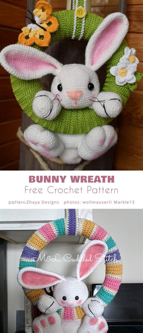 Spring and Easter Wreath Free Crochet Patterns - Your Crochet