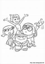 Inside Out Disney Coloring Page Joy Pages sketch template
