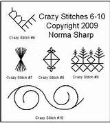 Crazy Quilt Stitches 6 10  Norma Sharp Digitized Quilting Designs sketch template