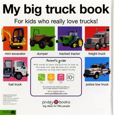 My Big Truck Book by Roger Priddy | 9780312511067 | Board Book | Barnes ...