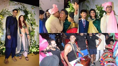 Aamir Khan plants a sweet kiss on ex-wife Kiran Rao’s cheek at Ira Khan-Nupur Shikhare’s wedding ...