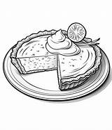 Pie Slice Coloring Page sketch template