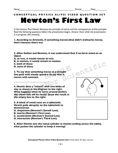 Newton's First Law