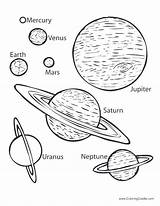 Planet Mercury Coloring Page Pages sketch template