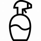 Spray bottle Coloring Lineal Icon sketch template