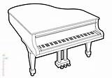 Pianino – Kolorowanki dla Dzieci  Do Wydrukowania sketch template