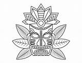 An Image Of A mask With Leaves On It sketch template