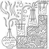 Scientist Coloring Page sketch template