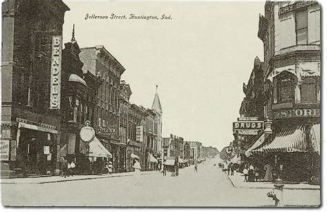 1908 Jefferson St. looking North from Franklin St. | Huntington indiana ...