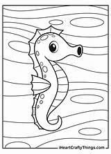 Sea Horse Colouring Pages sketch template