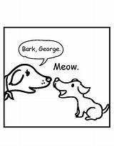 Bark George By Jules Feiffer Sequencing Picture & Text Activity sketch template