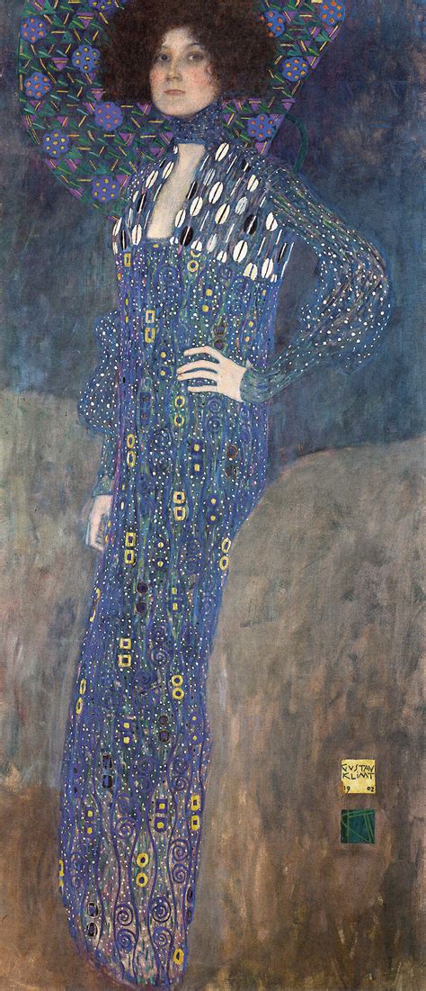 Portrait of Emilie Flöge by Gustav Klimt | Obelisk Art History