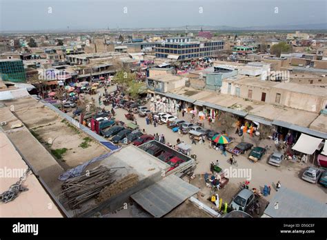 Centre of Kunduz city, Afghanistan Stock Photo - Alamy