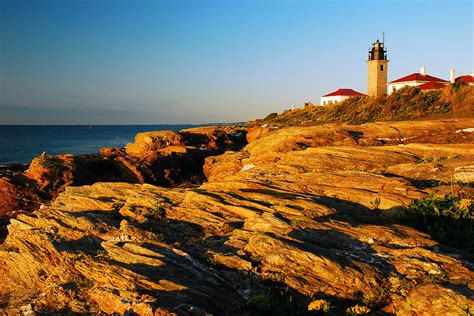 Beavertail Lighthouse Photograph by James Kirkikis