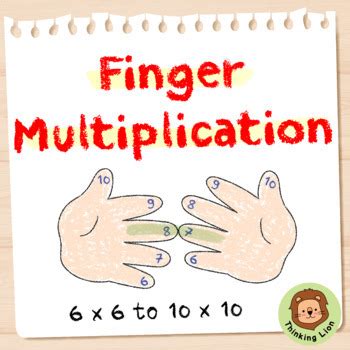 Finger Multiplication 6x6 to 10x10 | Visual | Math Tricks | Math Fact ...