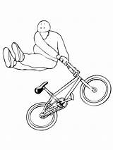 Bmx Coloring Whip Pages Tail Drawing Bike Ausmalbilder Zum Ausmalbild  sketch template