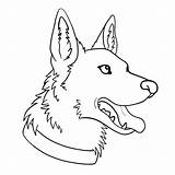 German Shepherd Coloring Pages  Best For Kids sketch template