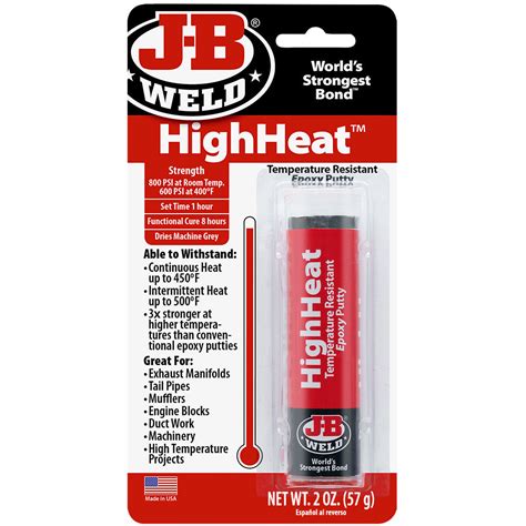 HighHeat Epoxy Putty | J-B Weld