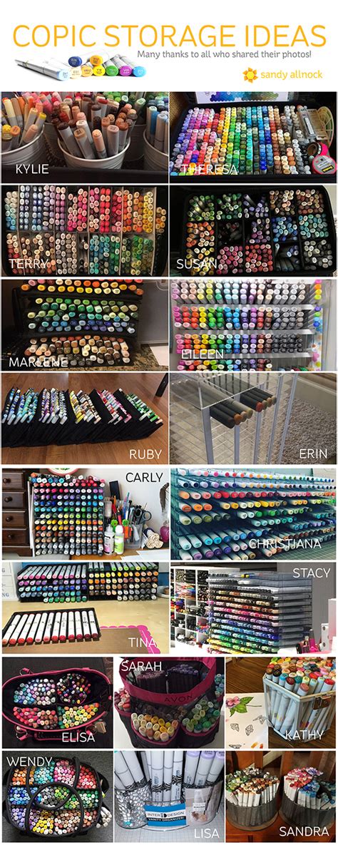 Copic Marker Storage Ideas | Sandy Allnock