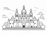 Fun Spain Themed Coloring  Page sketch template