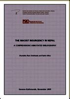 RAOnline Nepal: Civil War & Peace Process in Nepal: Maoist Insurgency: Causes, Impacts, Avenues ...