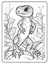 Lizard Coloring Pages 7 Free Printable  Cute Animals sketch template