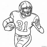 Michigan Football Player In Action Coloring Page 13611 10698 sketch template