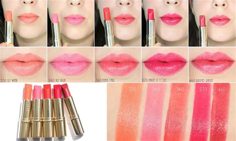 Estée Lauder Pure Color Love Lipsticks - Swatches of the 30 shades ...