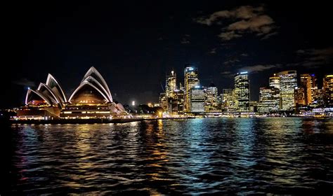 Sydney Australia at Night Photograph by Waterdancer | Fine Art America