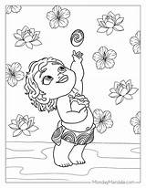 Free Printable Baby Moana Coloring Pages sketch template