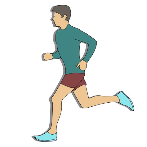 Vector Image of Man Running - High Quality Free Stock Images