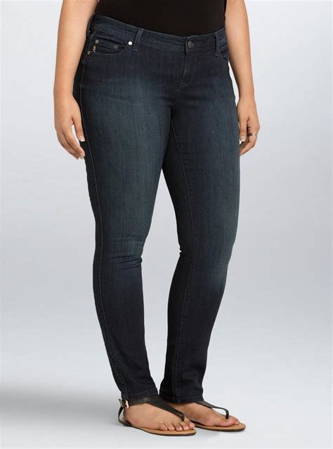 Plus Size - Torrid Premium Stretch Luxe Skinny Jeans - Dark Rinse (Regular) - Torrid