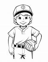 Free Baseball Coloring Pages For Kids sketch template