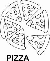 Pizza Coloring Sheet  Home sketch template