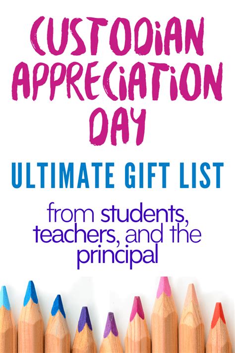 Custodian Appreciation Day Ideas | Staff appreciation gifts, Janitor ...