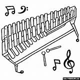 Glockenspiel Coloring Pages sketch template