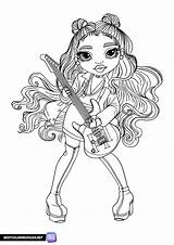 Rainbow High colouring Pages  Free Printable coloring sketch template