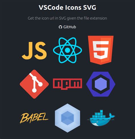 GitHub - giovanigenerali/vscode-icons-svg: 🚀 Get the icon url in SVG given the file extension.