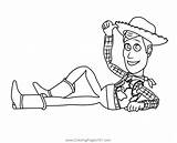 Sheriff Woody Relaxing Coloring Page For Kids  Free Toy Story sketch template